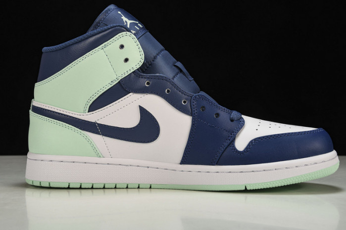 jordan 1 mid mystic navy mint foam - 554724-413