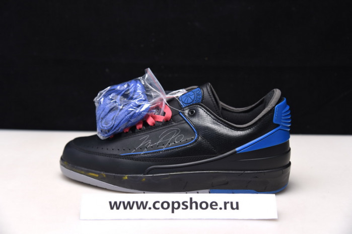 of x air jordan 2 retro low sp ''black royal'' dj4375-004