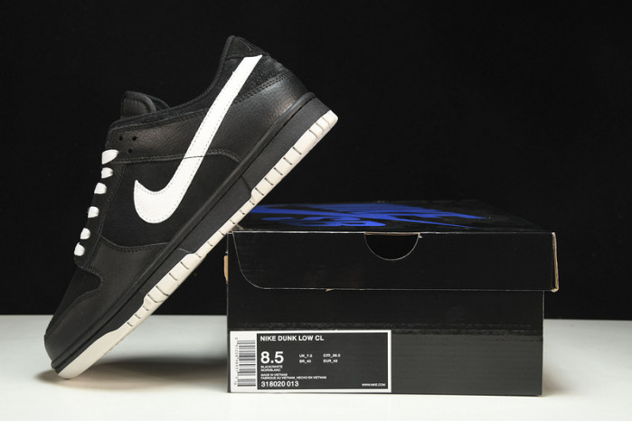 nike dunk low black electrolime white - 318020-031