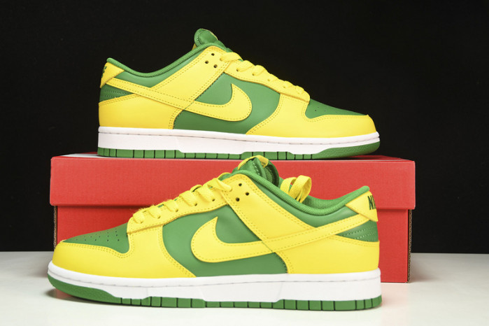 nike dunk low retro reverse brazil - dv0833-300