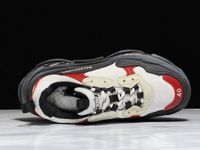 bl triple s trainers clear sole black /brown/ red 541624 w09o1 9000