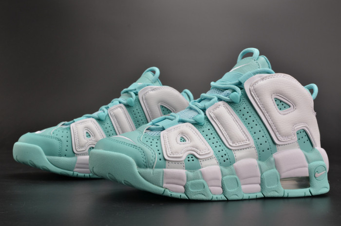 nike air more uptempo gs “island green” womens 415082-300