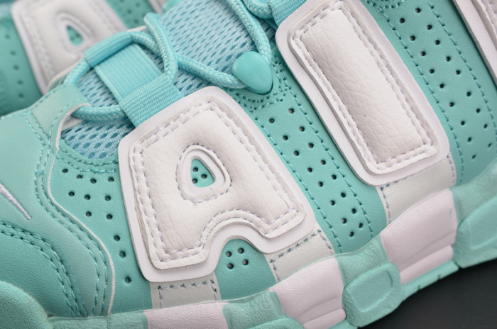 nike air more uptempo gs “island green” womens 415082-300