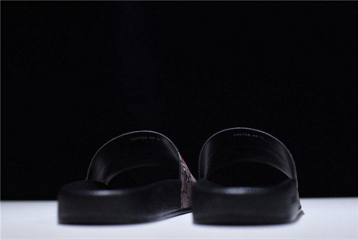 gc leather slide sandal with snake