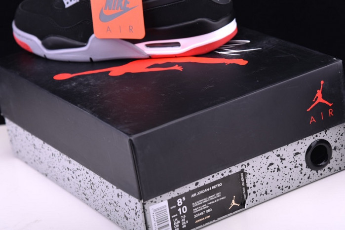 jordan 4 bred/ black cement (2019) - 308497-060