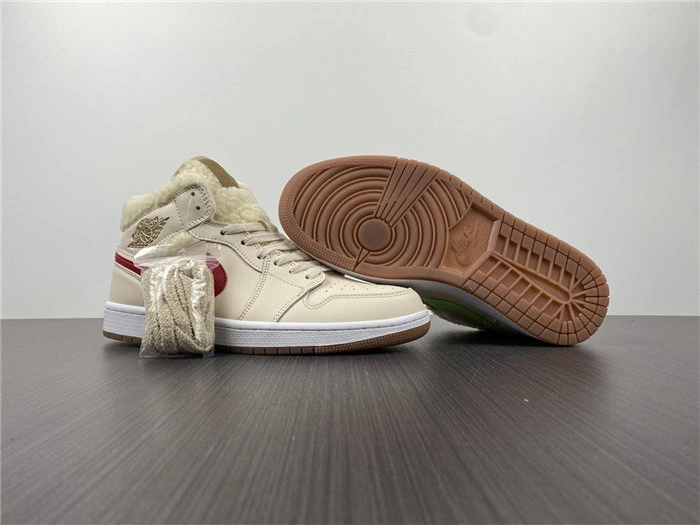 SunProtective Jordan1 Mid Fleece Pearl White DO2207- 3701