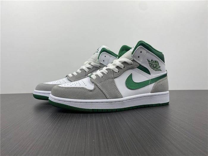 Jordan1 Mid SE Grey Green DC7294- Comfortable 3705