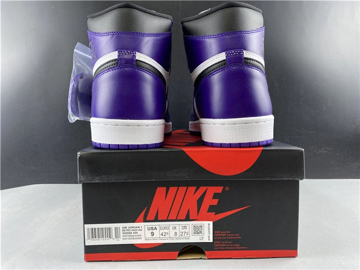 Jordan1 Retro Court Purple White 555088- SunProtective 3740