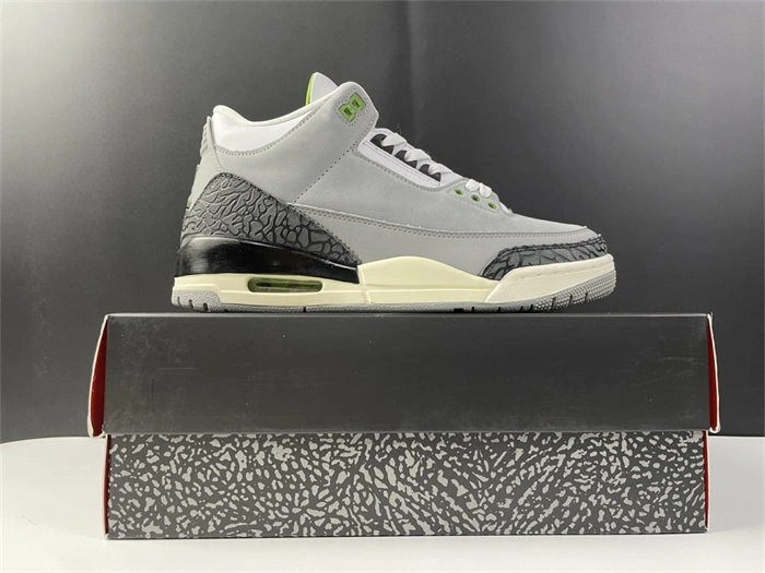 Breathable Jordan3 Chlorophyll 136064- 3850