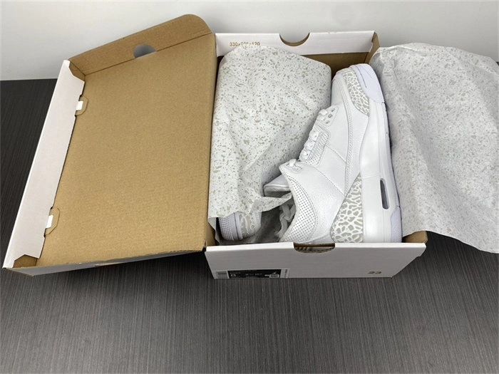 ComfortFit Jordan3 Pure White 429487- 3846