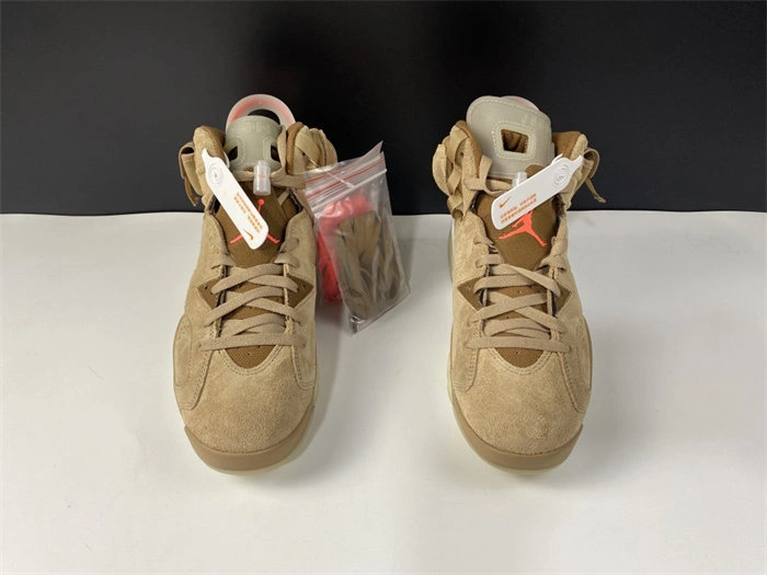 Casual Jordan6 Travis Scott British Khaki DH0690- 4041
