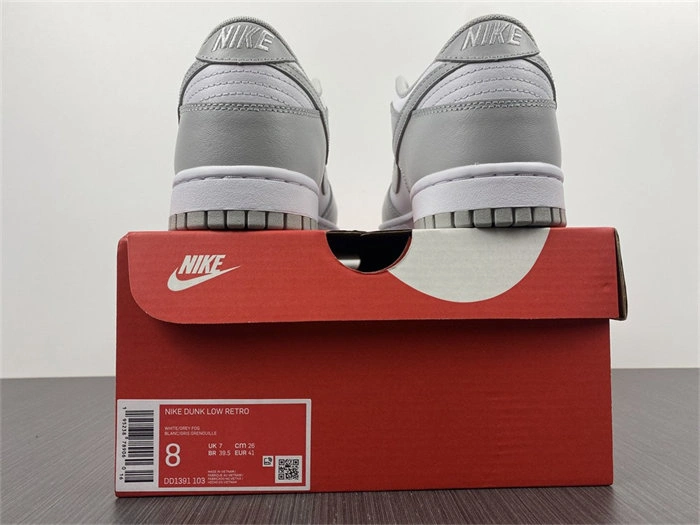 Bright Nike Dunk Low Grey Fog DD1391- 4823