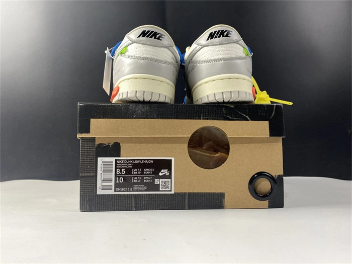 Durable Nike Dunk Low Off-White Lot 10 DM1602- 4727