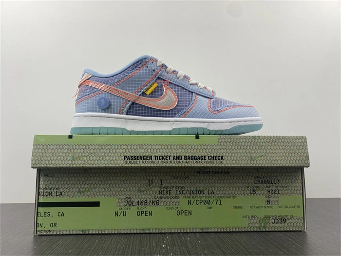 Nike Dunk Low Union Passport Pack Argon DJ9649- OdorResistant 4738